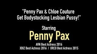 Penny Pax & Chloe Couture Get Bodystocking Lesbian Pussy