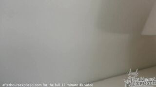 Kia Is A 20-Year-Old Blonde Spinner Who Gives Her First Ever Blowjob And Then She Plays With A Cum