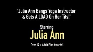 Julia Ann Bangs Yoga Instructor & Gets A Load On Her Tits