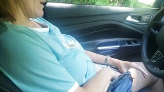 Anita Coxhard Pulls Over And Masturbates In Her Car