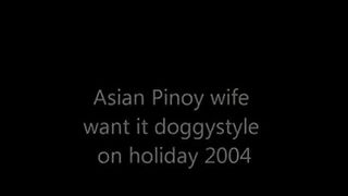 Asiatische Pinoy Frau Möchte Es In Den Ferien Doggystyle