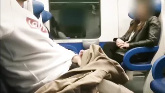 Stranger Looks At My Cock And Jerks Me Off In The Train