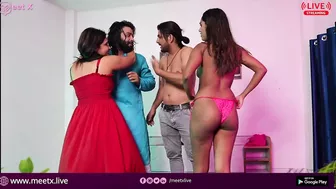 Foursome Live With Group Sex For Entertainment