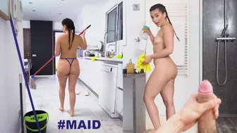 Big Booty Latin Maid Ariana Van X Spit Shines Tommy Cabrio's Cock