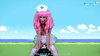 Delilah Day Cosplay As Nurse Joy From Pokémon Rides Sex Machine