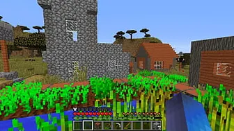 Minecraft Play: Found A Village And Walked Around It A Little