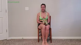 Milf Green Heels And Barefoot Mesmerizing