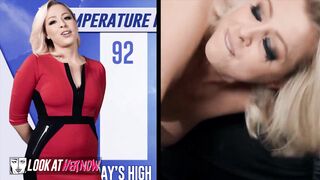 Look Ather Now - Sexy Meteorologist Zoey Monroe Says It'll Be Hot & Wet Today Thanks To Michael Vega