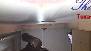 Skank Into Texas - Long Ass And Hooters Black Fucks Large Big Black Cock At The Gloryhole